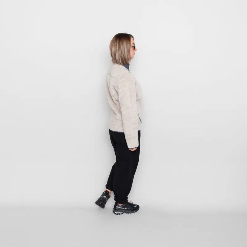 Patagonia Womens Classic Retro-X Fleece Jacket Natural Smolder Blue-2