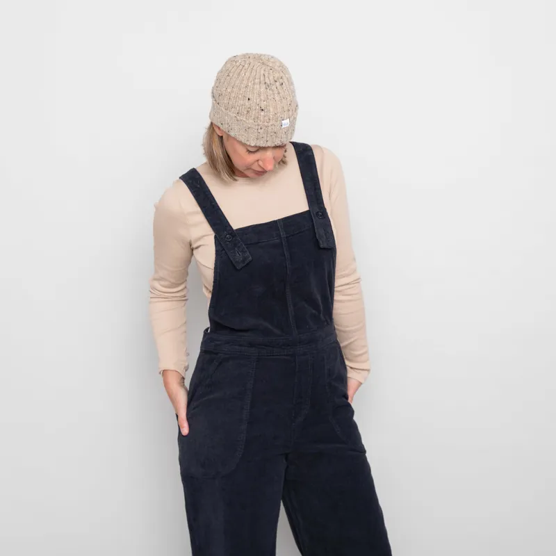 Patagonia Womens Stand Up Cropped Corduroy Overalls Pitch Blue-2