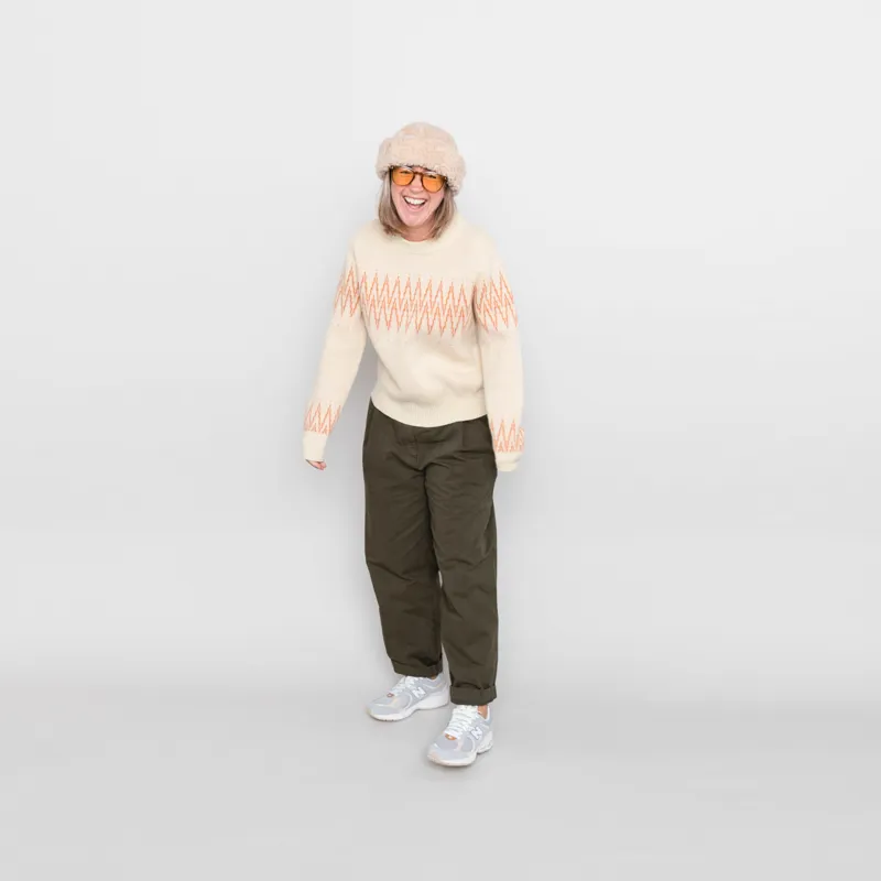 Patagonia Womens Recycled Wool Blend Crew Sweater Sea Song Natural-1