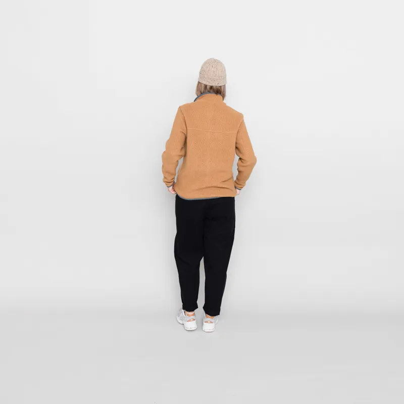 Patagonia Womens Retro Pile Fleece Marsupial Nest Brown Nouveau Green-2