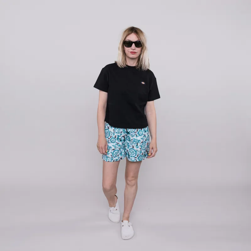 Dickies Womens Roseburg Shorts Cloud Floral-1