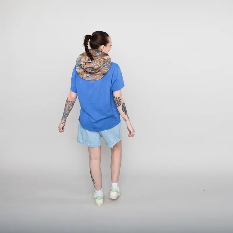 Rhythm Womens Views Band T Shirt Blue-4