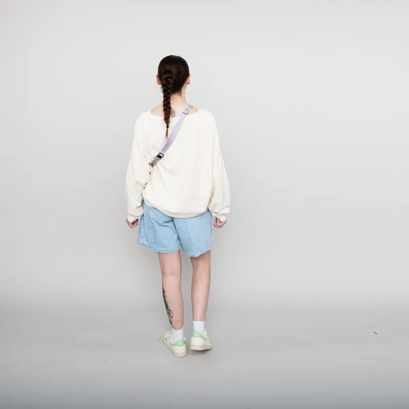 Rhythm Womens Reverse Terry Slouch Fleece Natural-3