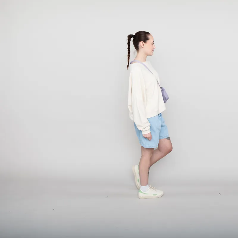 Rhythm Womens Reverse Terry Slouch Fleece Natural-4