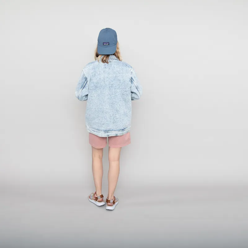 Deus Ex Machina Womens Crosby Denim Jacket Indigo Acid Stonewash-3