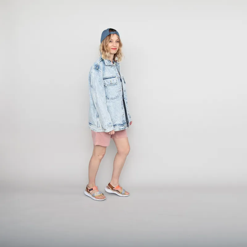 Deus Ex Machina Womens Crosby Denim Jacket Indigo Acid Stonewash-2