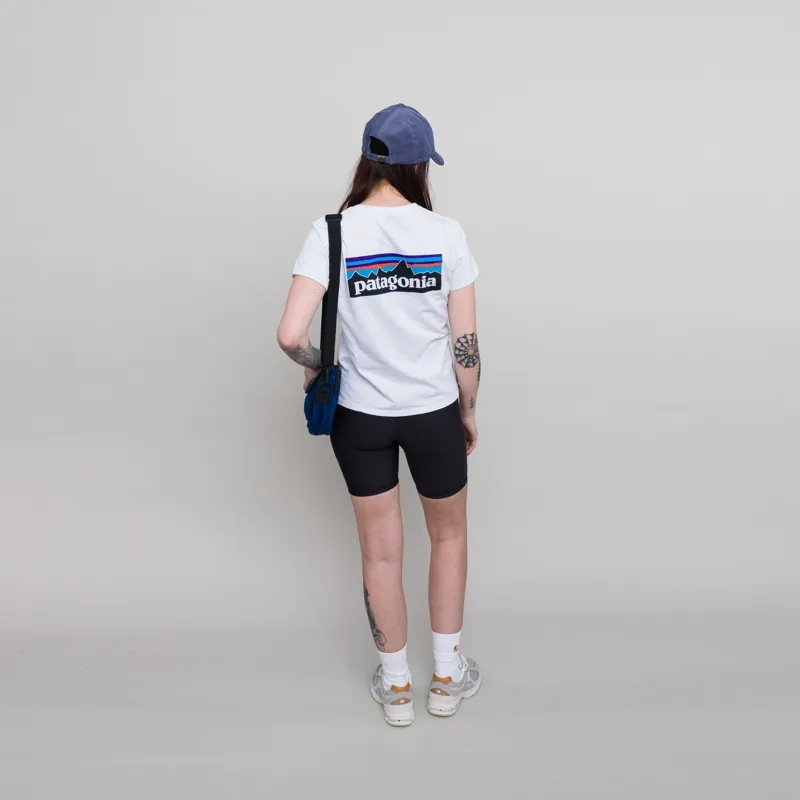 Patagonia Womens P-6 Logo Responsibili-Tee White-4