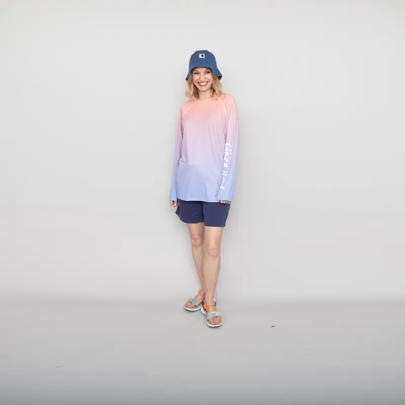 Gramicci Womens UPF-Shield Long Sleeve Top Gradation Blue-1