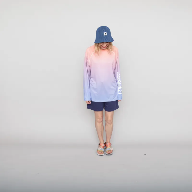 Gramicci Womens G-Short Pigment Dyed Grey Purple-4