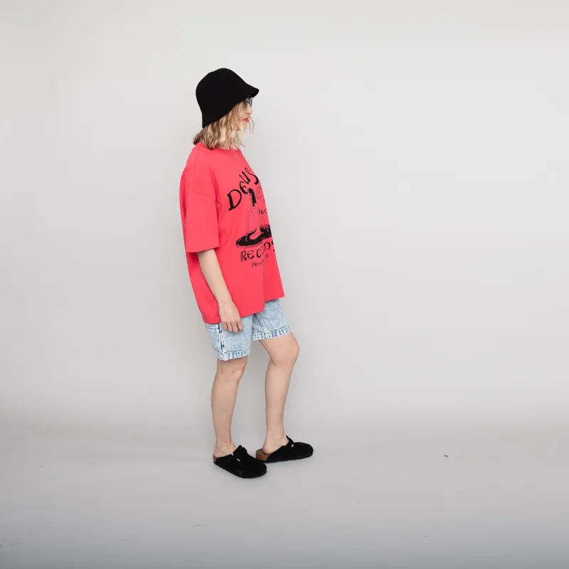 Deus Ex Machina Womens Bella Shorts Indigo Acid Stonewash-2