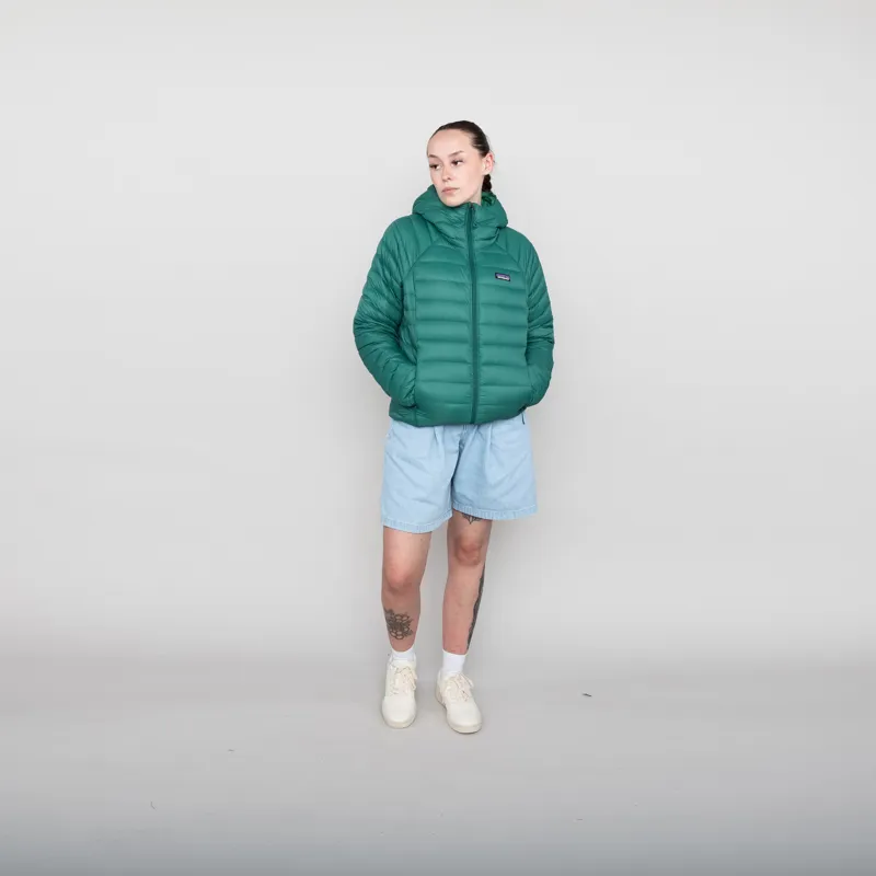 Patagonia Womens Down Sweater Hoody Conifer Green-1