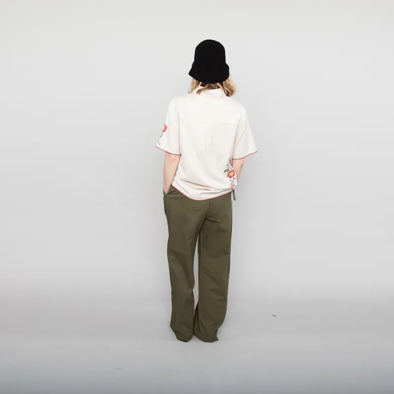 Rhythm Womens Reflection Short Sleeve Shirt Natural-4