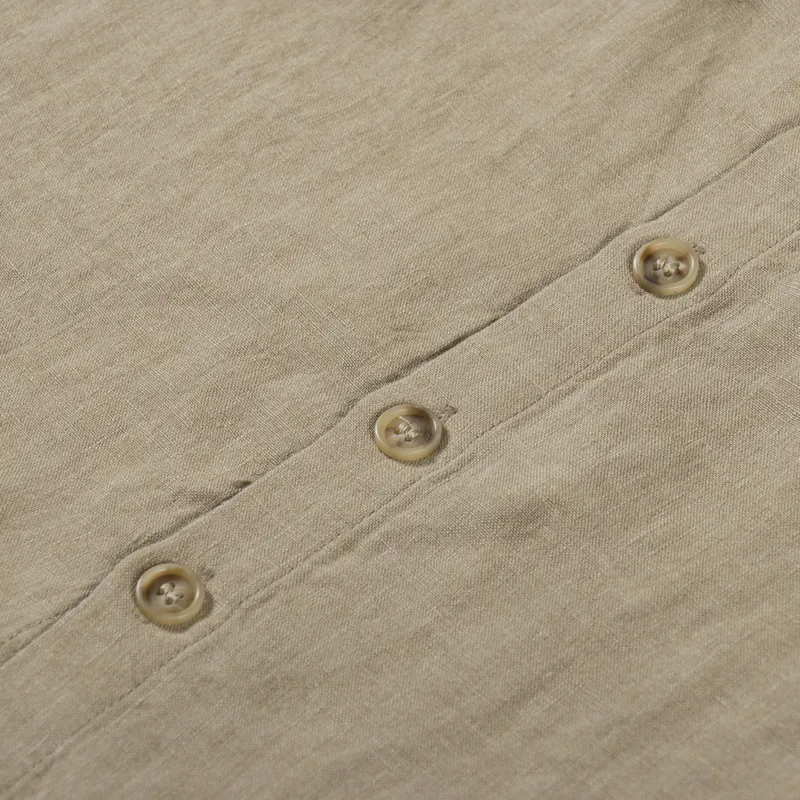 L.F.Markey Womens Button Front Tank Top Stone-4