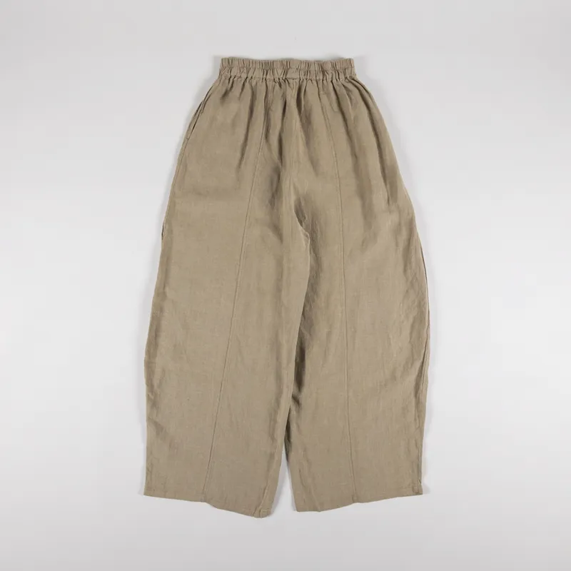 L.F.Markey Womens Basic Linen Trouser Stone-1