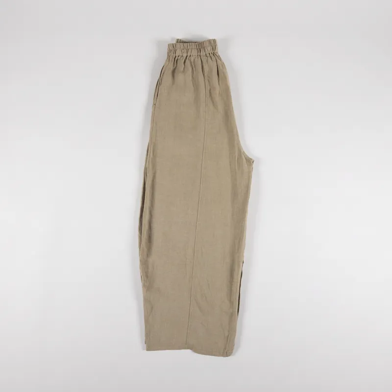L.F.Markey Womens Basic Linen Trouser Stone-2