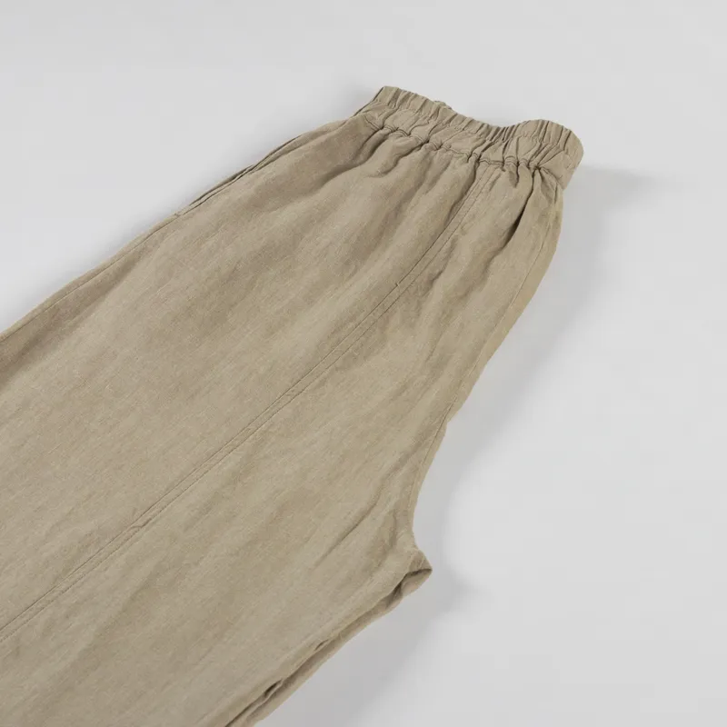 L.F.Markey Womens Basic Linen Trouser Stone-4