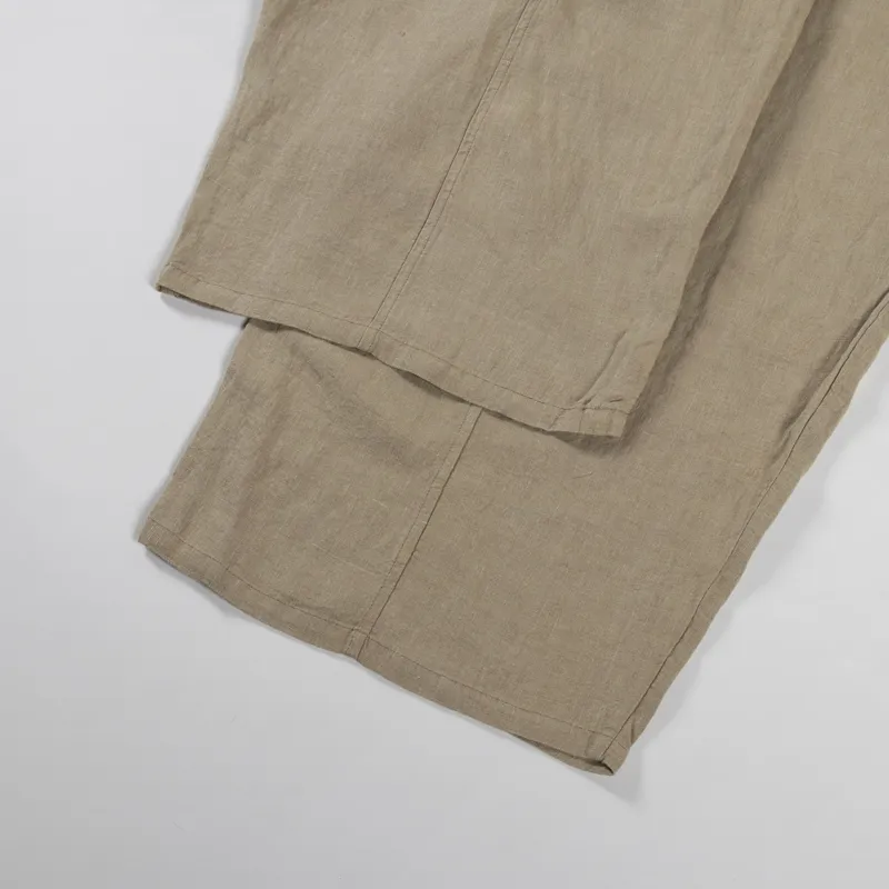 L.F.Markey Womens Basic Linen Trouser Stone-5