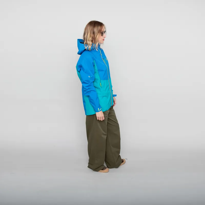 Patagonia Womens Boulder Fork Rain Jacket Subtidal Blue-4
