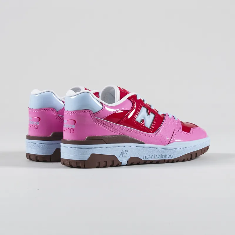 New Balance 550 Shoes Red Pink-1