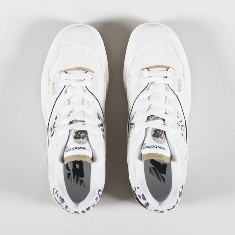 New Balance Womens 550 Shoes Trainers Sea Salt Black
