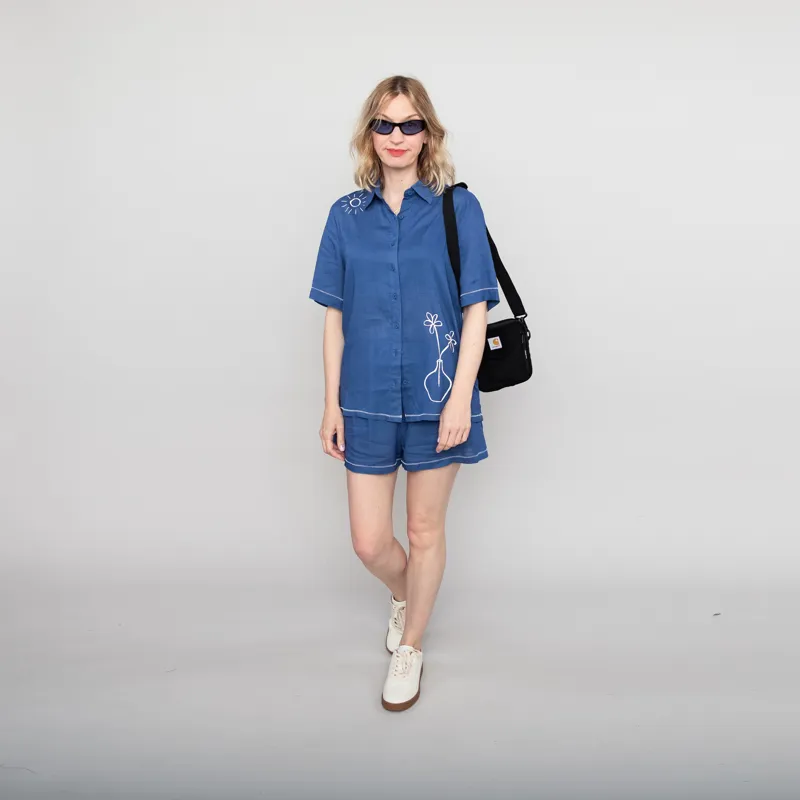 Rhythm Womens Bobby Shorts Blue-1