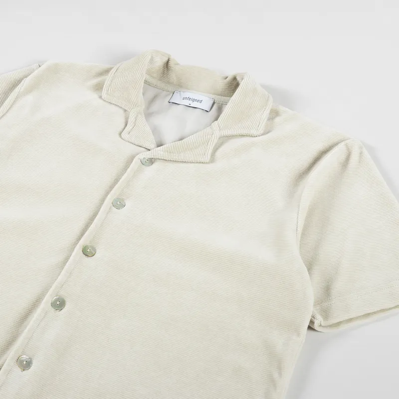 Unfeigned Button Down Polo Velour Tidal Foam-2