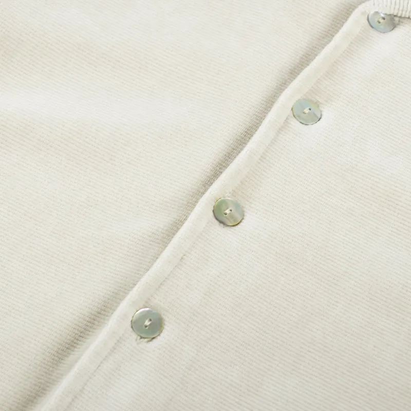 Unfeigned Button Down Polo Velour Tidal Foam-4