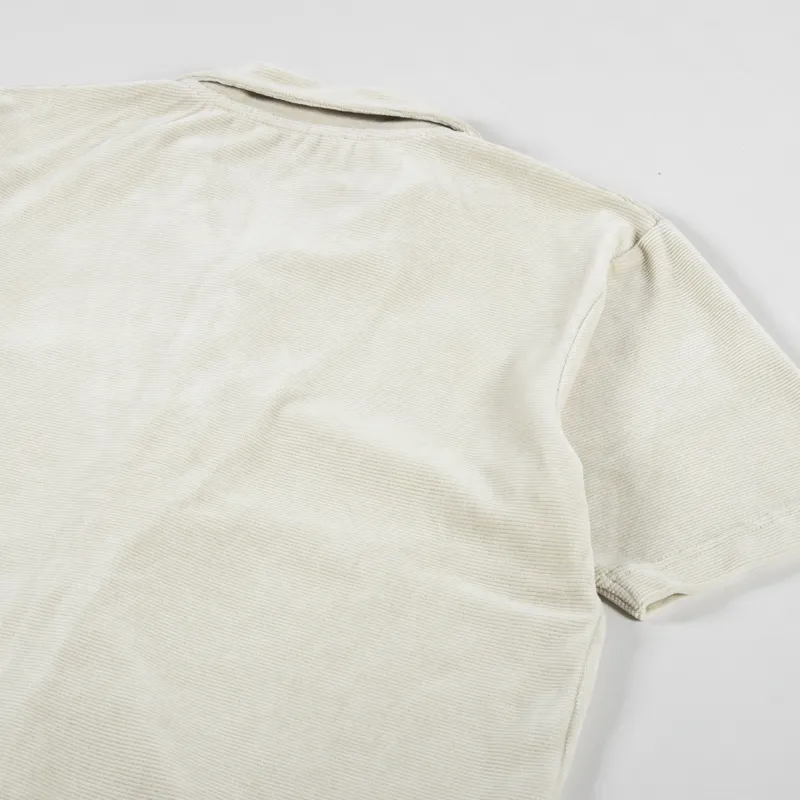 Unfeigned Button Down Polo Velour Tidal Foam-3