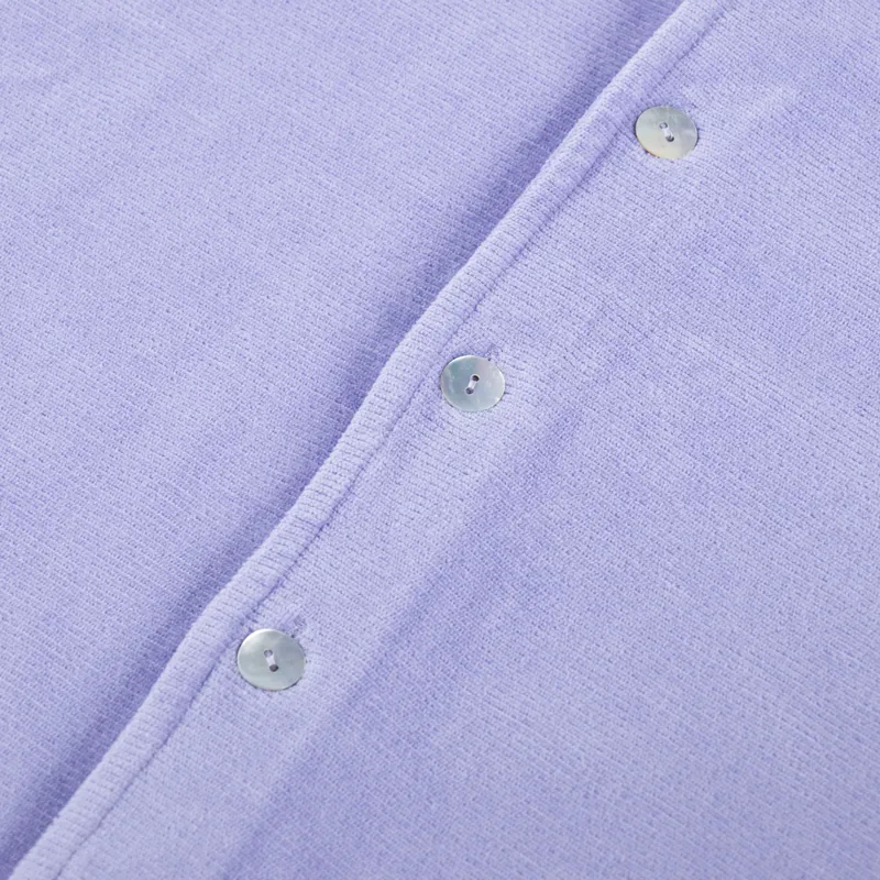 Unfeigned Button Down Polo Velour Lavender-2