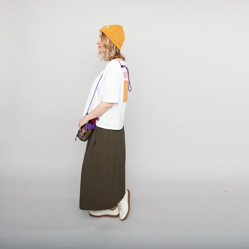 Gramicci Womens Nylon Flare Pant Deep Olive-4