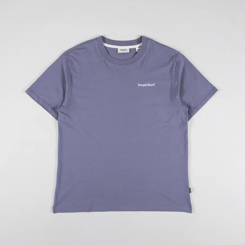 Pompeii Burgers In Bed T Shirt Slate Grey-1