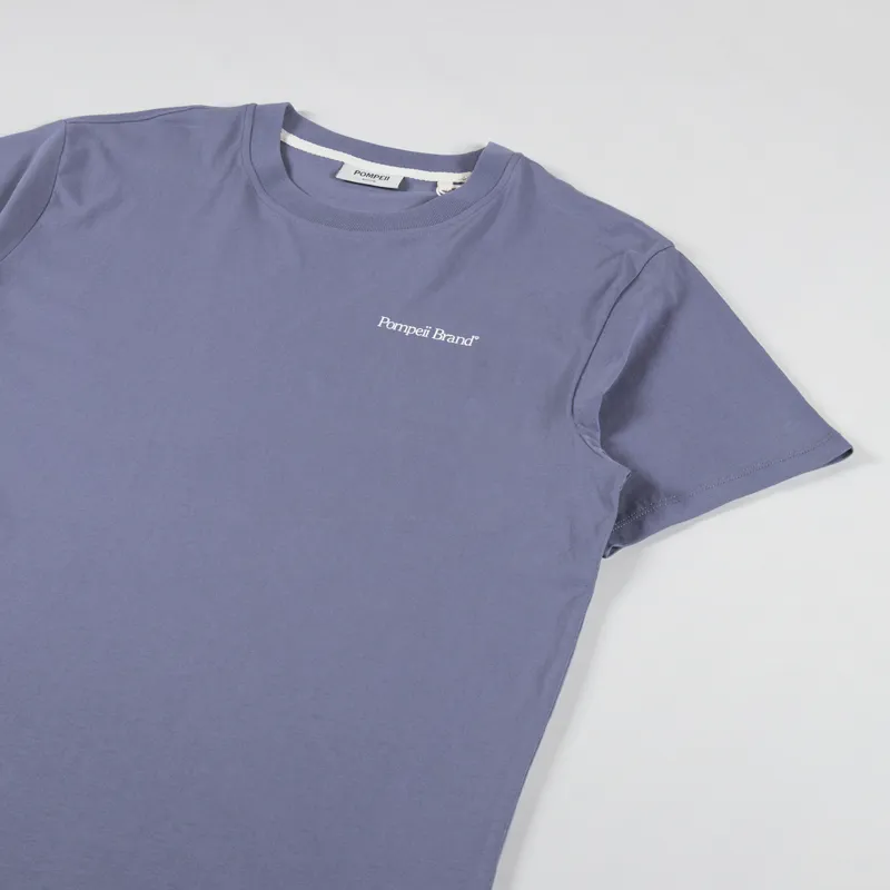 Pompeii Burgers In Bed T Shirt Slate Grey-3