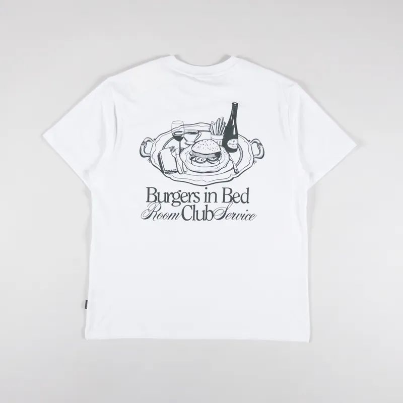 Pompeii Burgers In Bed T Shirt White