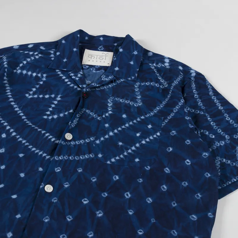 Kardo Ronen Bandhani Shirt Indigo-2