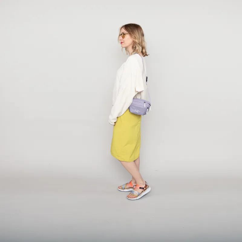 Gramicci Womens Nylon Packable Midi Skirt Canary Yellow-2