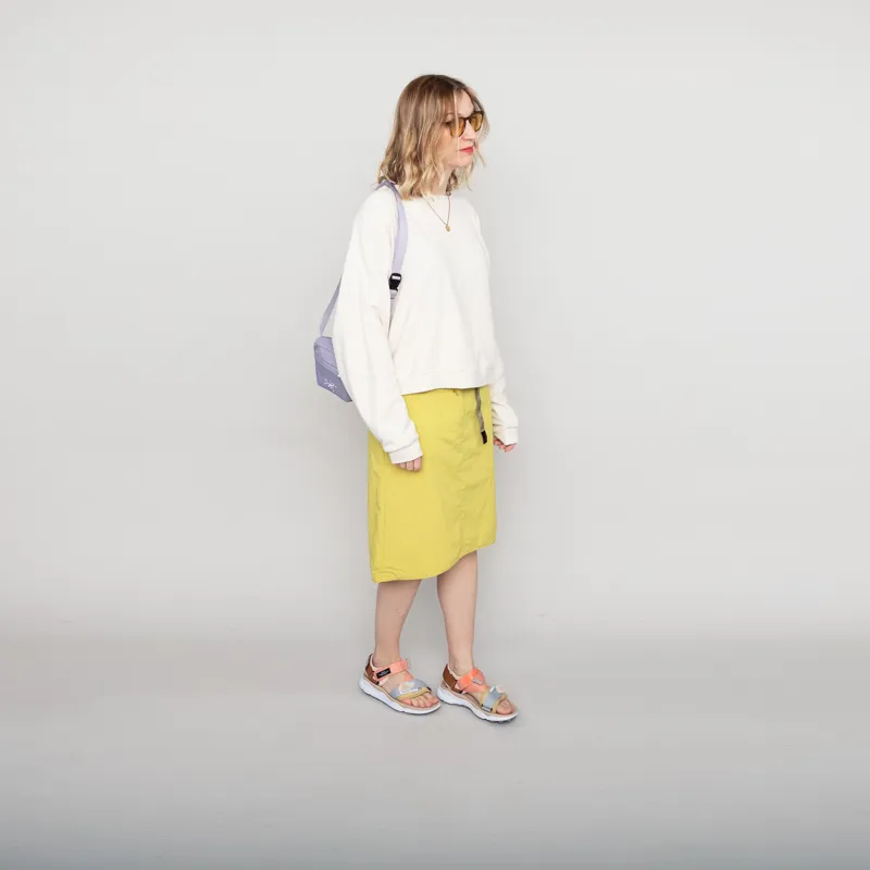 Gramicci Womens Nylon Packable Midi Skirt Canary Yellow-4