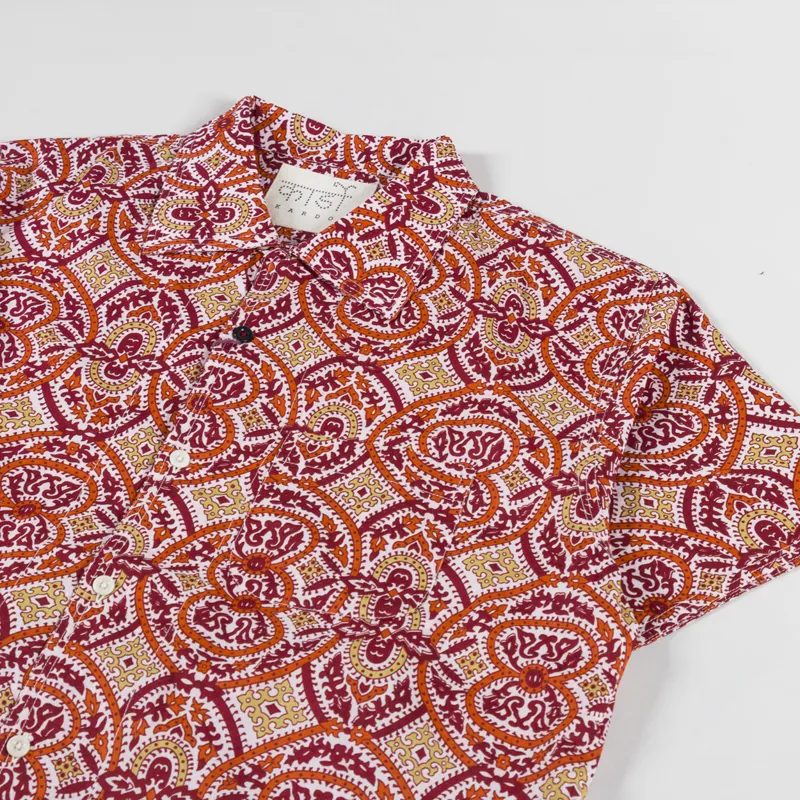 Kardo Chintan Shirt Red-1