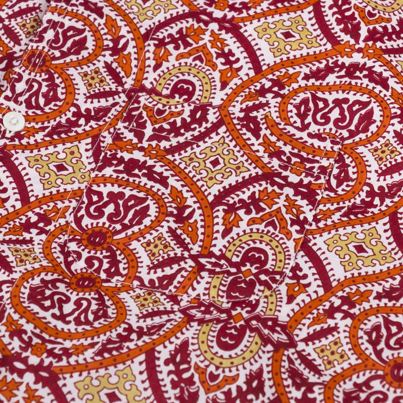 Kardo Chintan Shirt Red-2