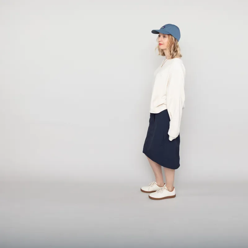 Gramicci Womens Nylon Packable Midi Skirt Navy-2