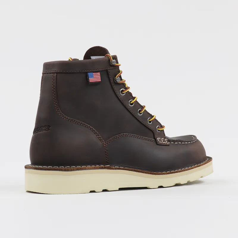 wedge sole moc toe work boots