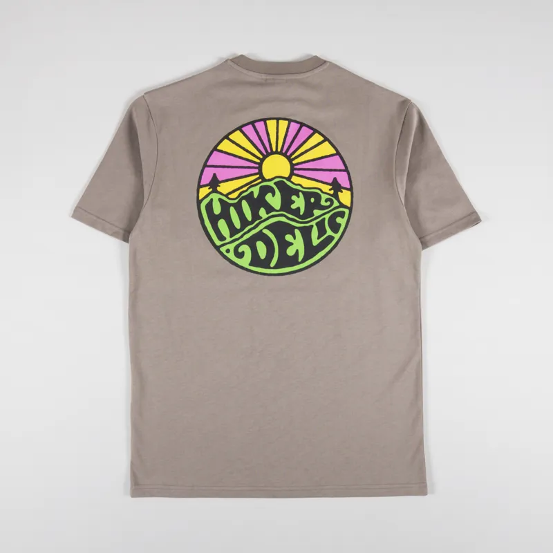 Hikerdelic Original Logo T Shirt Mushroom