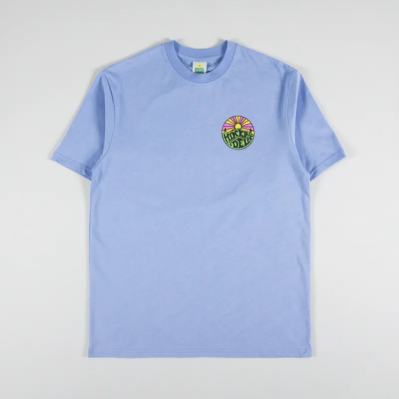 Hikerdelic Original Logo T Shirt Fjord Blue-1