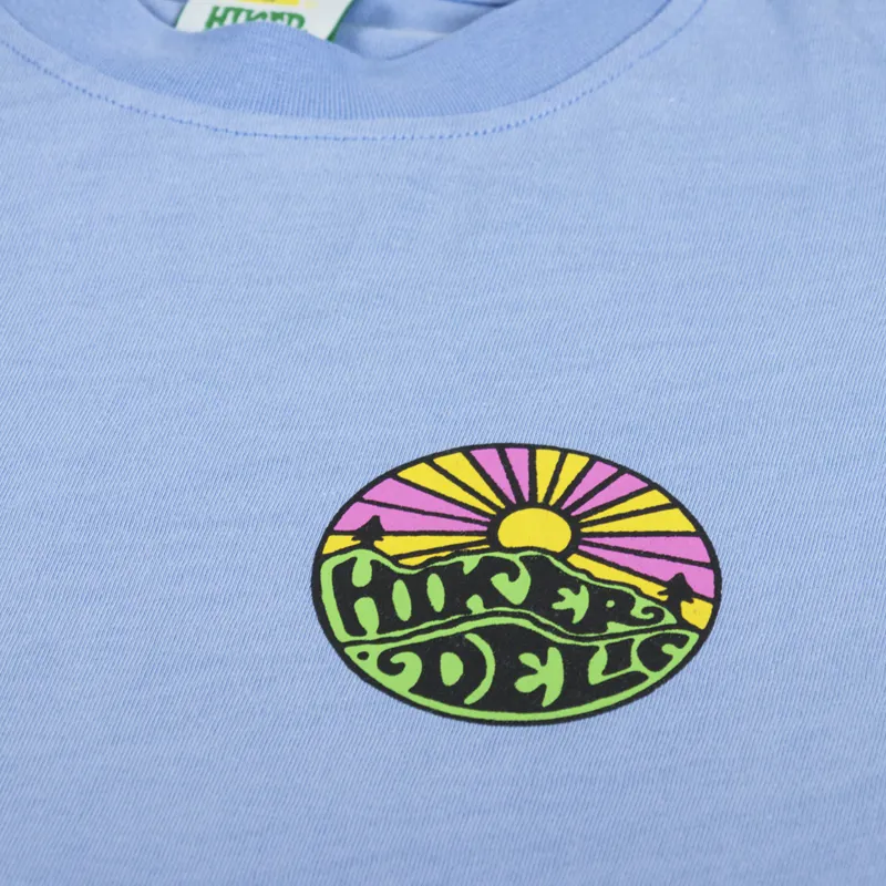 Hikerdelic Original Logo T Shirt Fjord Blue-5