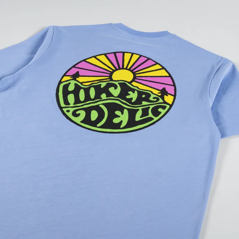 Hikerdelic Original Logo T Shirt Fjord Blue-2