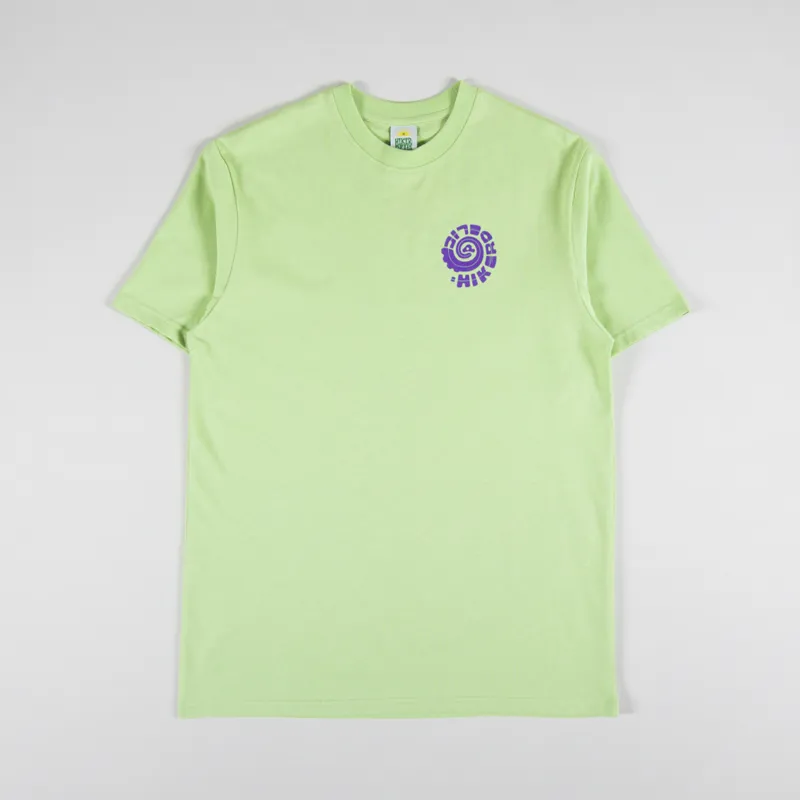 Hikerdelic Swirl T Shirt Lime-1
