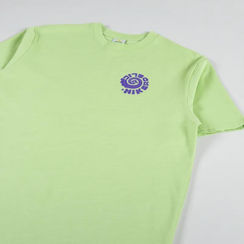 Hikerdelic Swirl T Shirt Lime-3