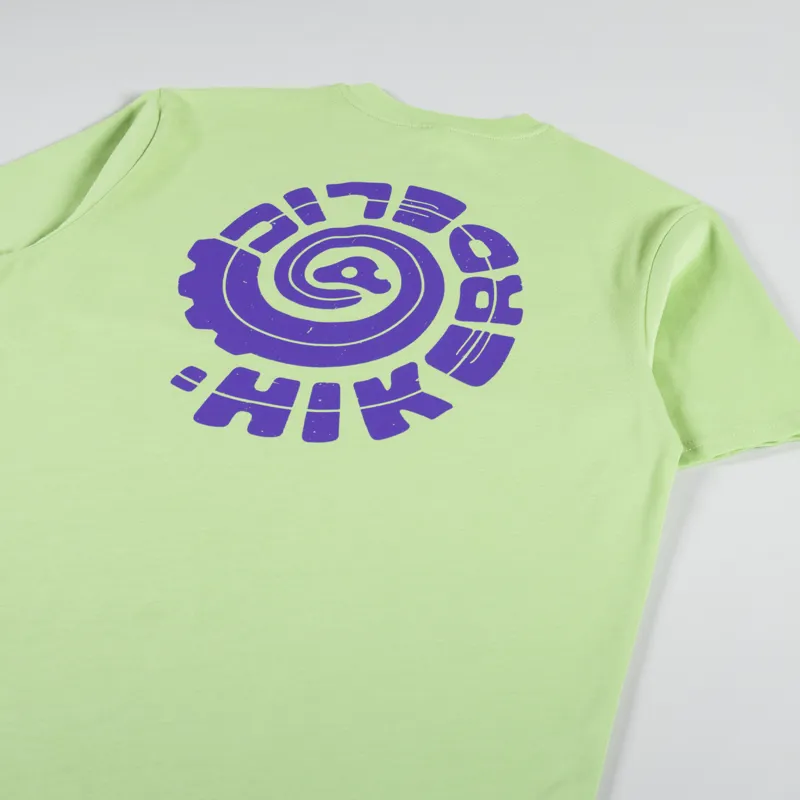 Hikerdelic Swirl T Shirt Lime-2