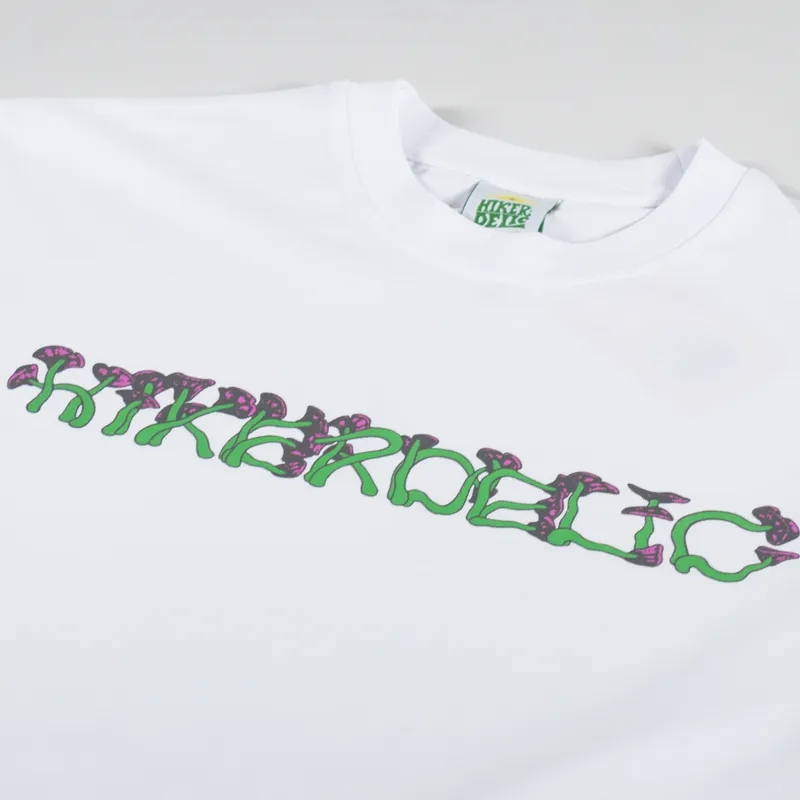 Hikerdelic Glow In The Dark T Shirt White-2