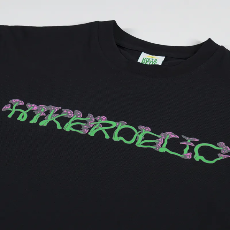 Hikerdelic Glow In The Dark T Shirt Black-2