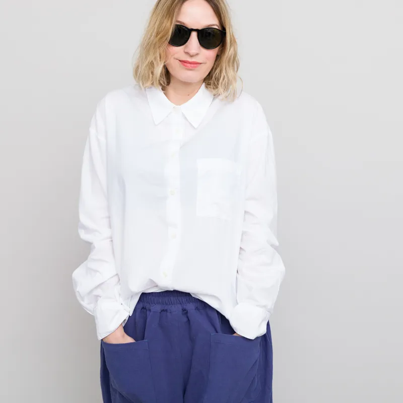 Colorful Standard Womens Organic Oversized Shirt Optical White-2